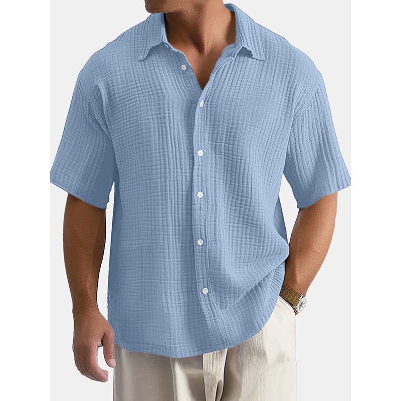 Camisa Masculina Casual Lisa